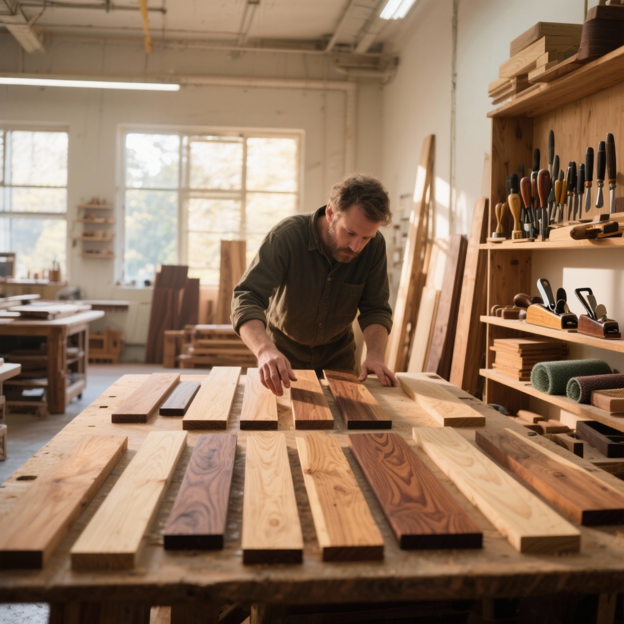 Essência dos Materiais: Da Seleção ao Acabamento no Universo da Madeira