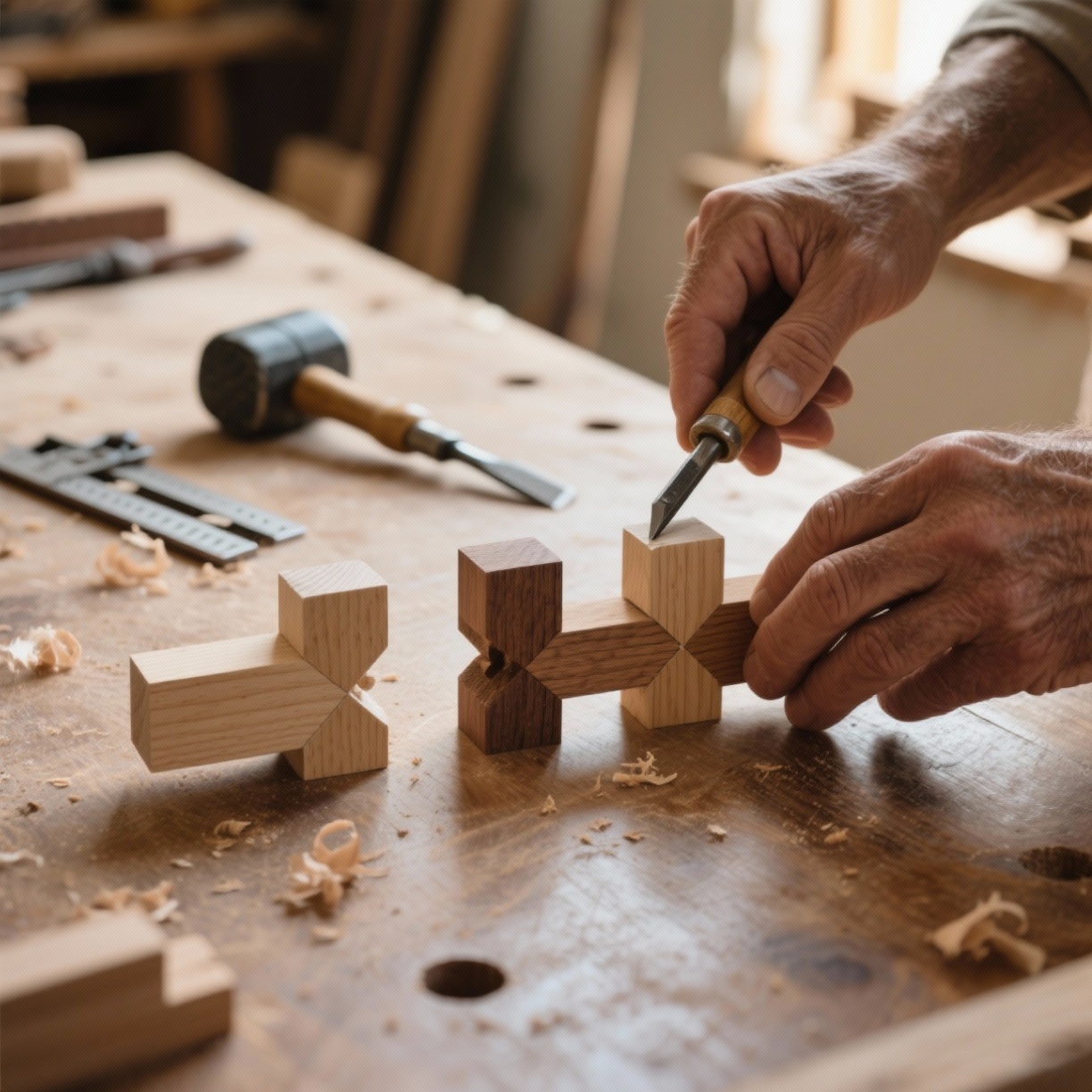 Esquadria, Espiga e Rabo de Andorinha: Domine Juntas Perfeitas na Marcenaria