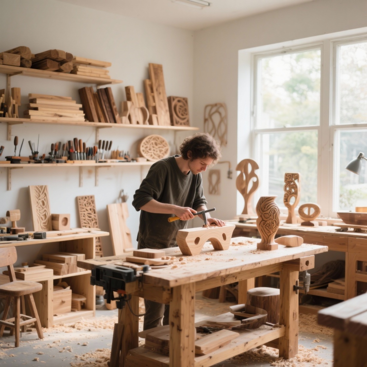 Inspire-se: Crie Peças de Madeira Exclusivas do Zero em Seu Próprio Ritmo